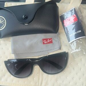 Ray-Ban Dark Gray Cat Eye Sunglasses RB4167